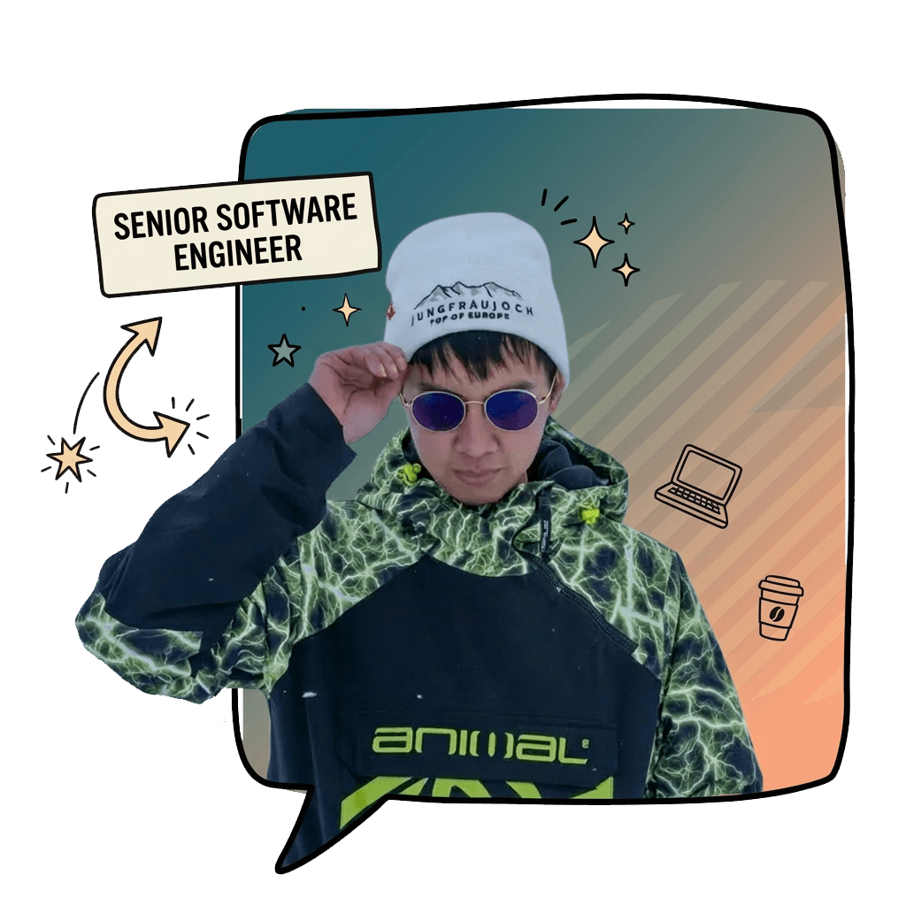 Profile photo of Tek Min Ewe wearing sunglasses and a beanie